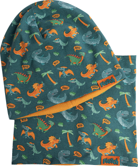 Reusch Kids Hat and Scarf Set 6589040 4573 blau front